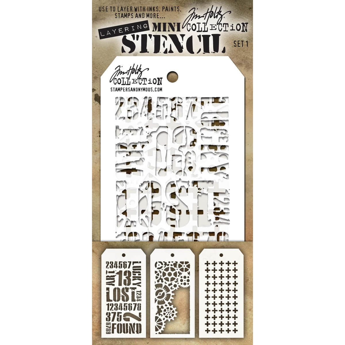Tim Holtz Mini Layered Stencil Sets from Stampers Anonymous