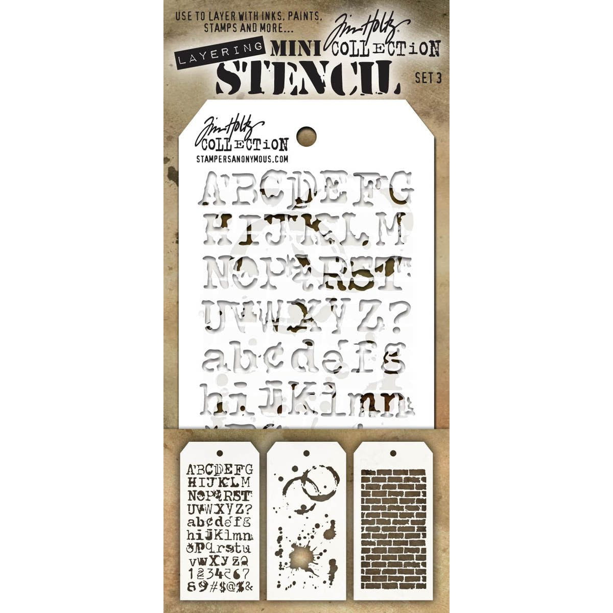 Tim Holtz Mini Layered Stencil Sets from Stampers Anonymous