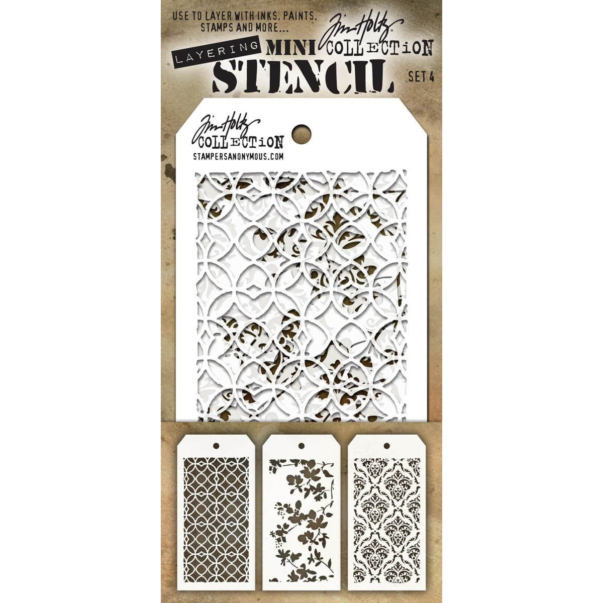 Tim Holtz Mini Layered Stencil Sets from Stampers Anonymous