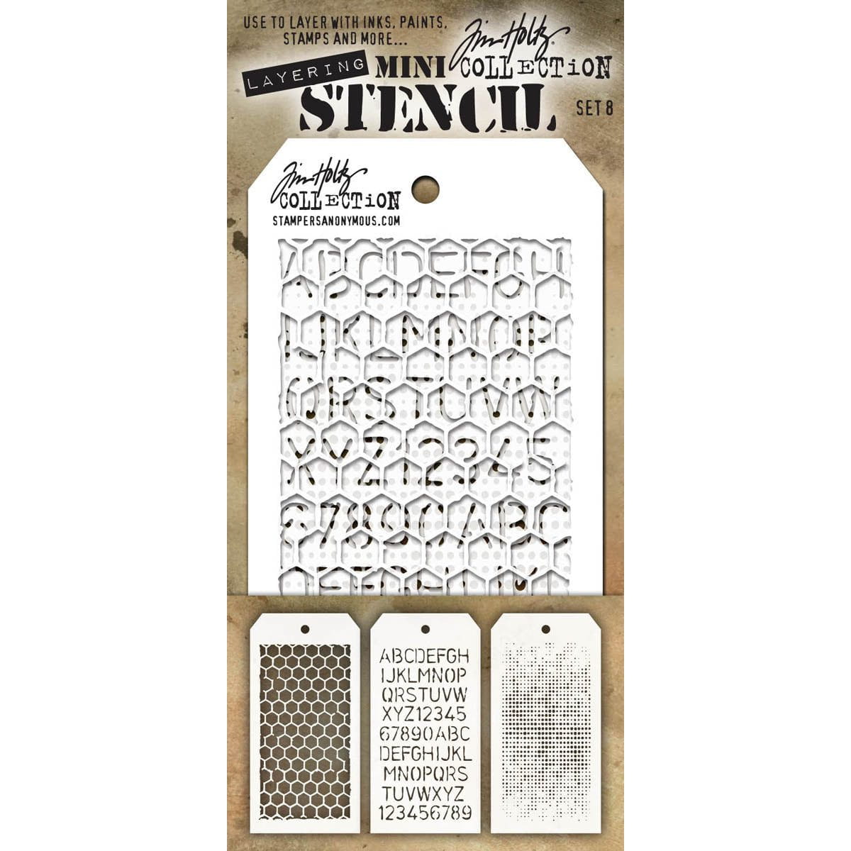 Tim Holtz Mini Layered Stencil Sets from Stampers Anonymous