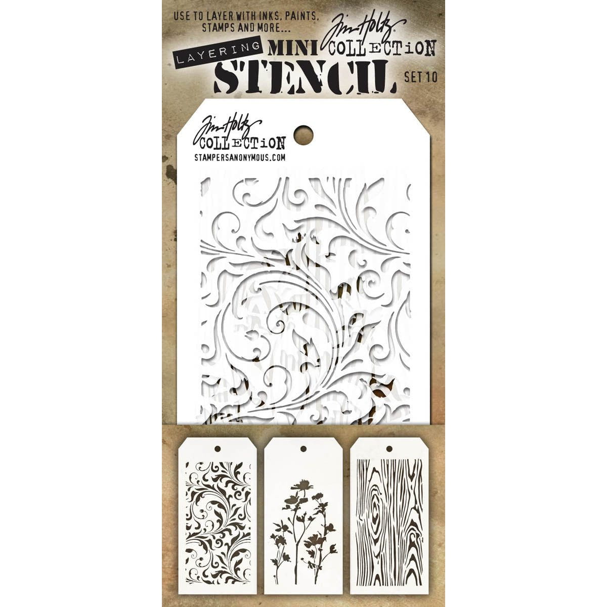 Tim Holtz Mini Layered Stencil Sets from Stampers Anonymous