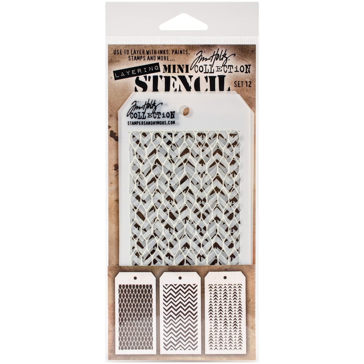 Tim Holtz Mini Layered Stencil Sets from Stampers Anonymous