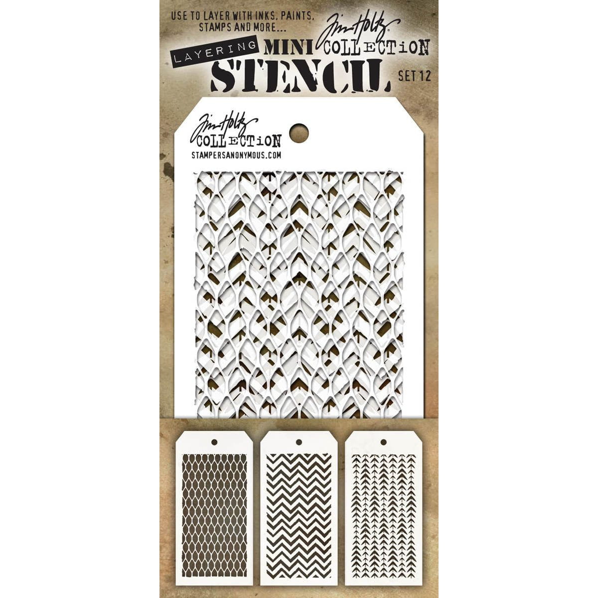 Tim Holtz Mini Layered Stencil Sets from Stampers Anonymous