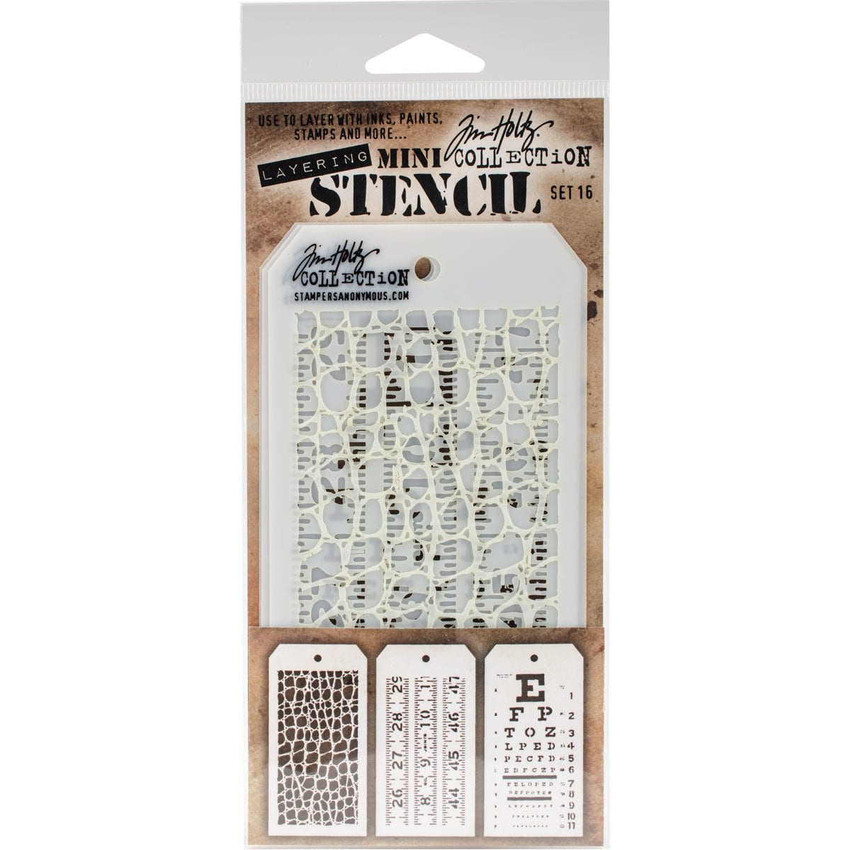 Tim Holtz Mini Layered Stencil Sets from Stampers Anonymous