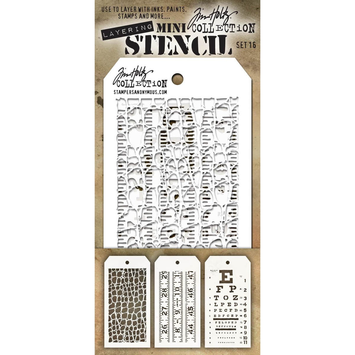 Tim Holtz Mini Layered Stencil Sets from Stampers Anonymous