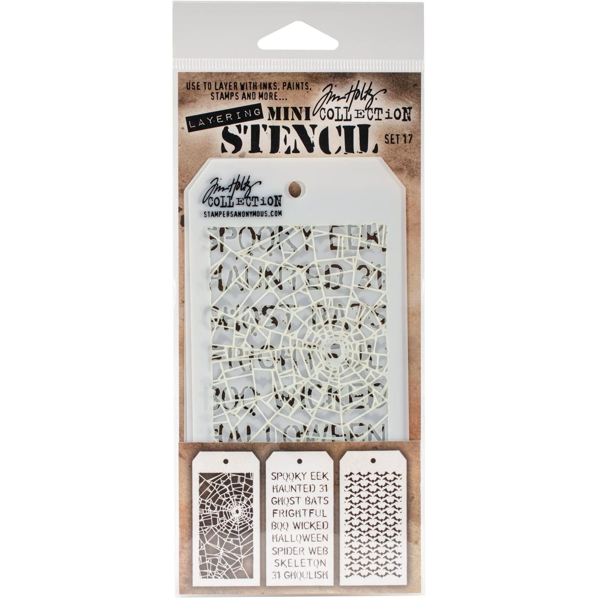 Tim Holtz Mini Layered Halloween Stencil Sets from Stampers Anonymous