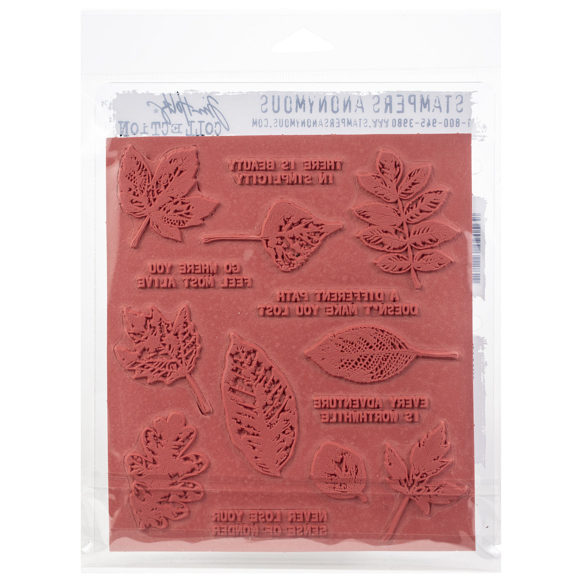 Tim Holtz Cling Stamps - Flowers, Leaves & Botanicals