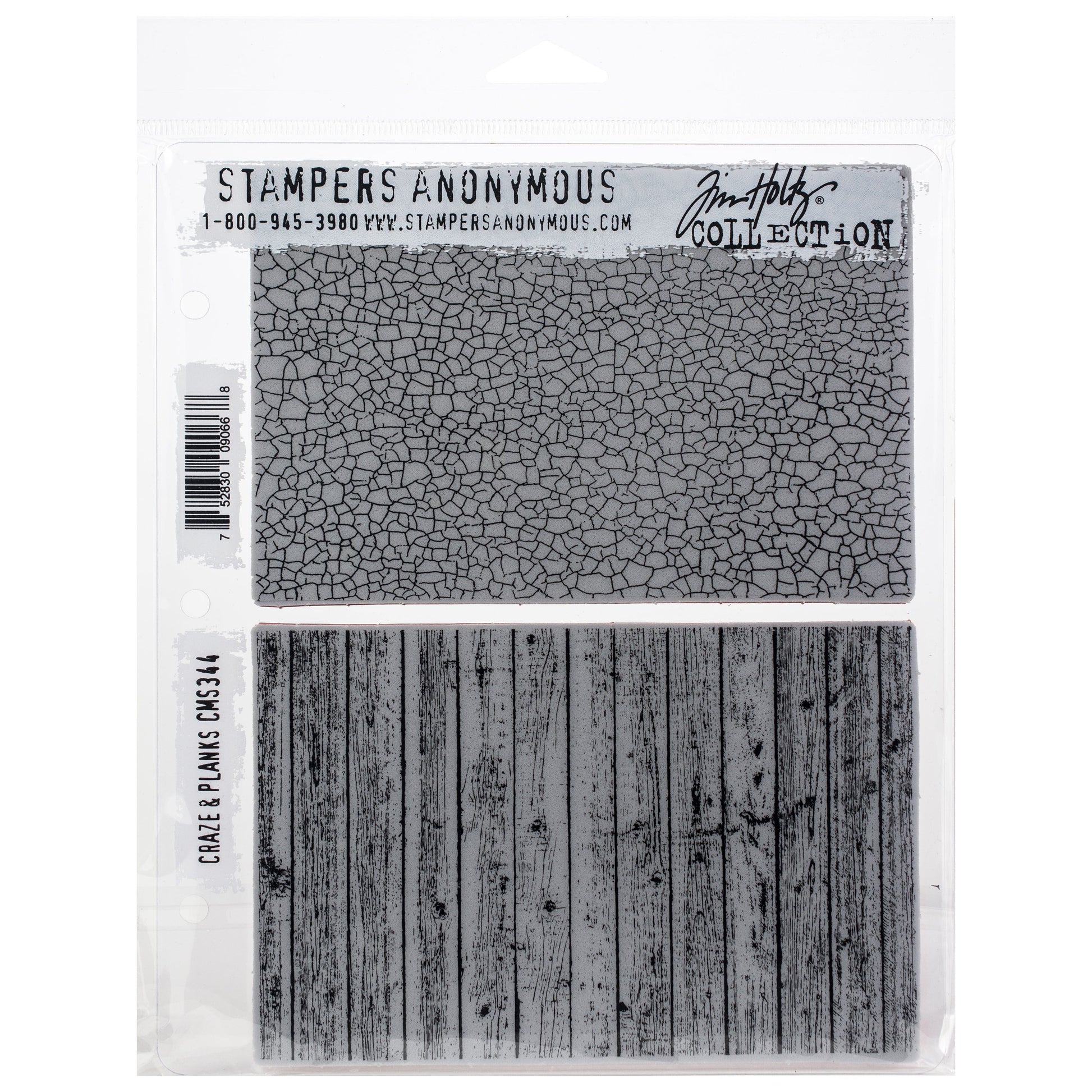 Tim Holtz Cling Stamps - Backgrounds & Textures