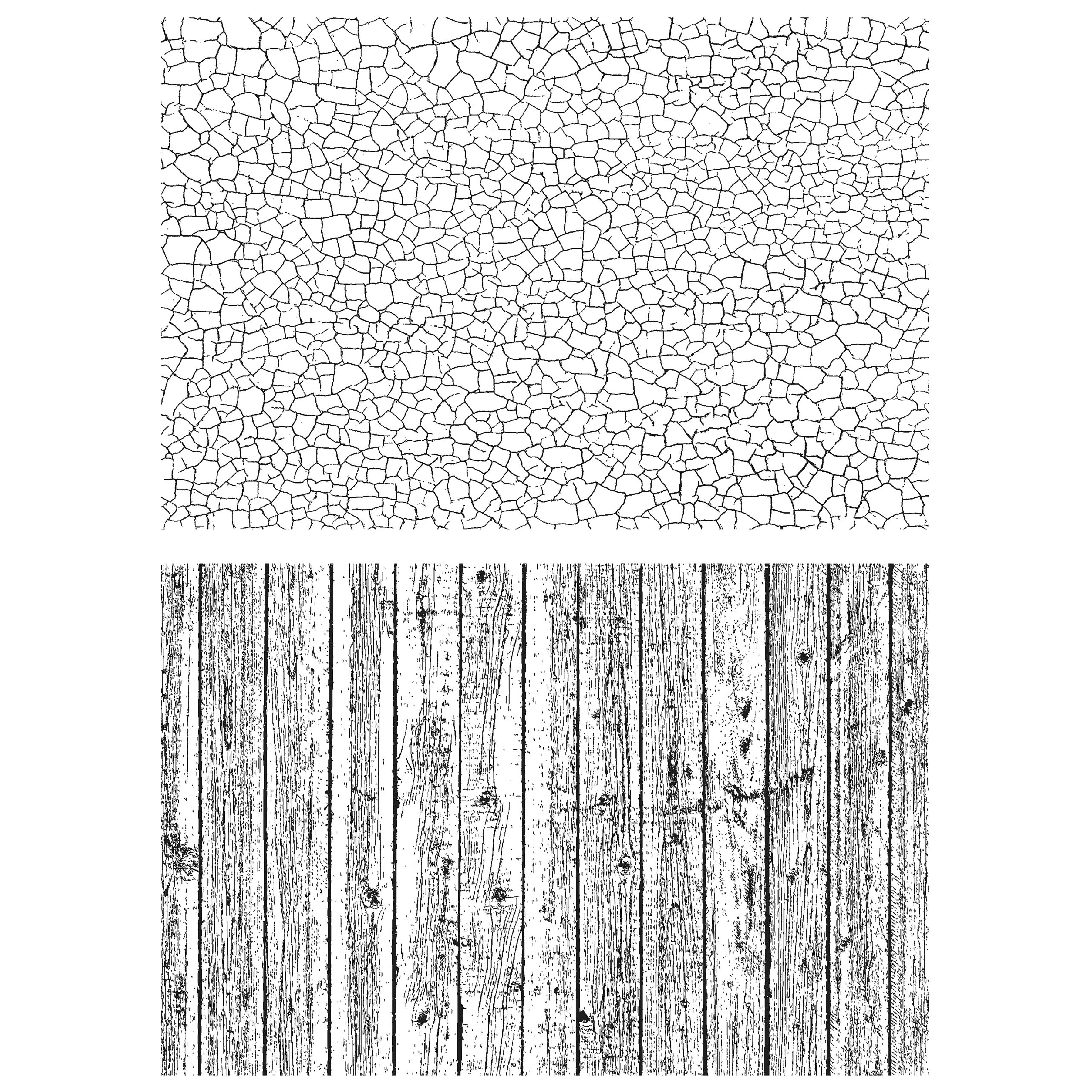 Tim Holtz Cling Stamps - Backgrounds & Textures