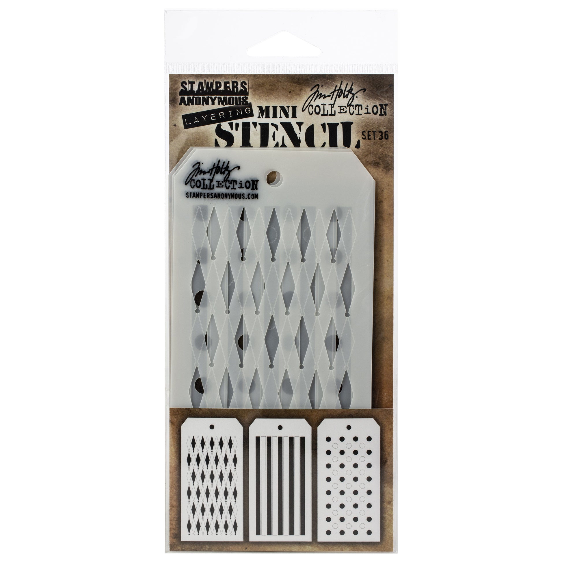 Tim Holtz Mini Layered Stencil Sets from Stampers Anonymous