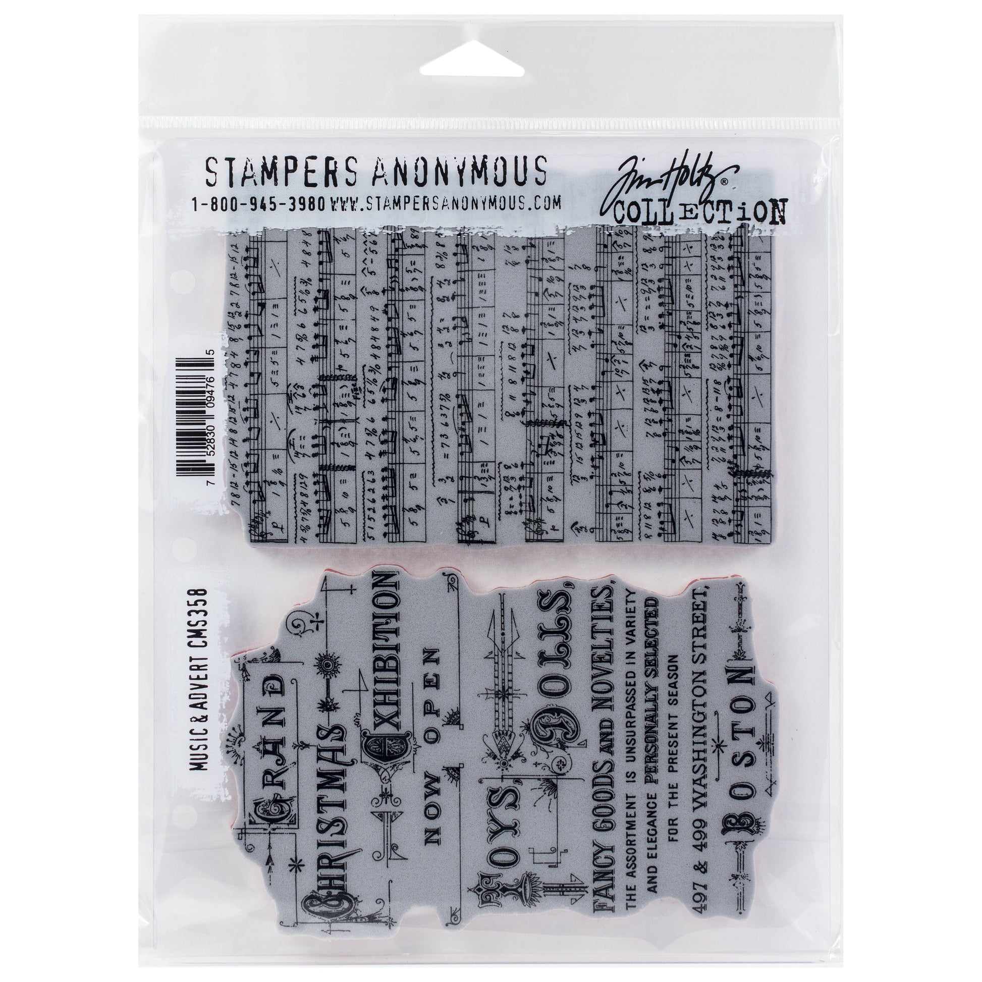 Tim Holtz Cling Stamps - Backgrounds & Textures