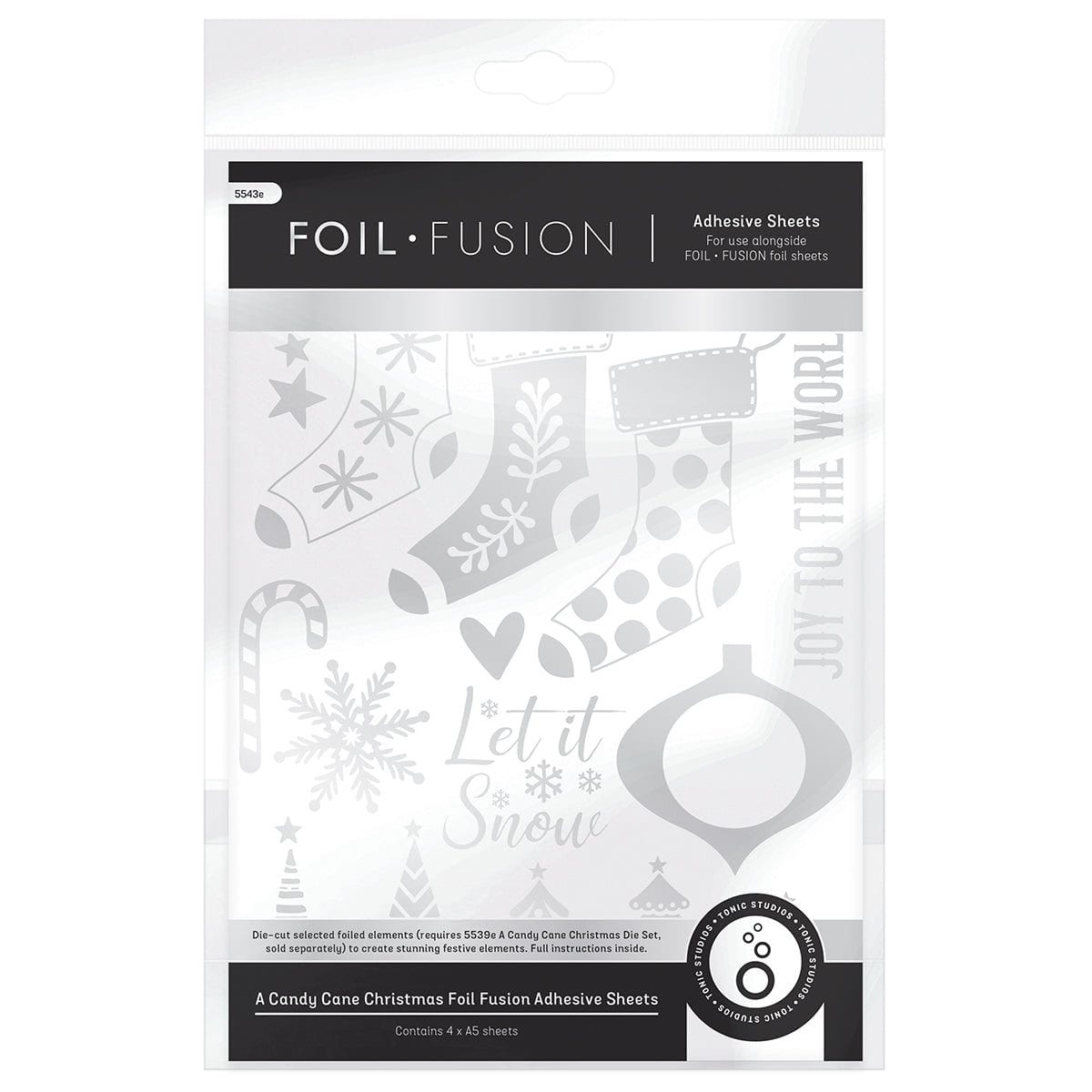 A Candy Cane Christmas - 2x Foil Fusion Adhesive Sheets - DB135