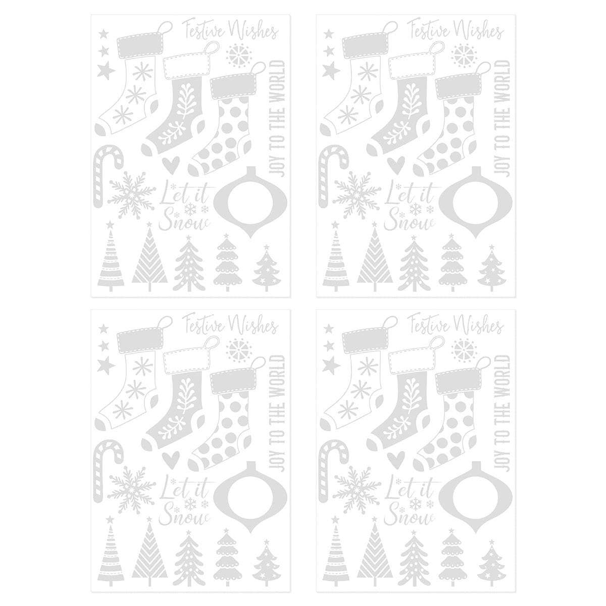 A Candy Cane Christmas - 2x Foil Fusion Adhesive Sheets - DB135