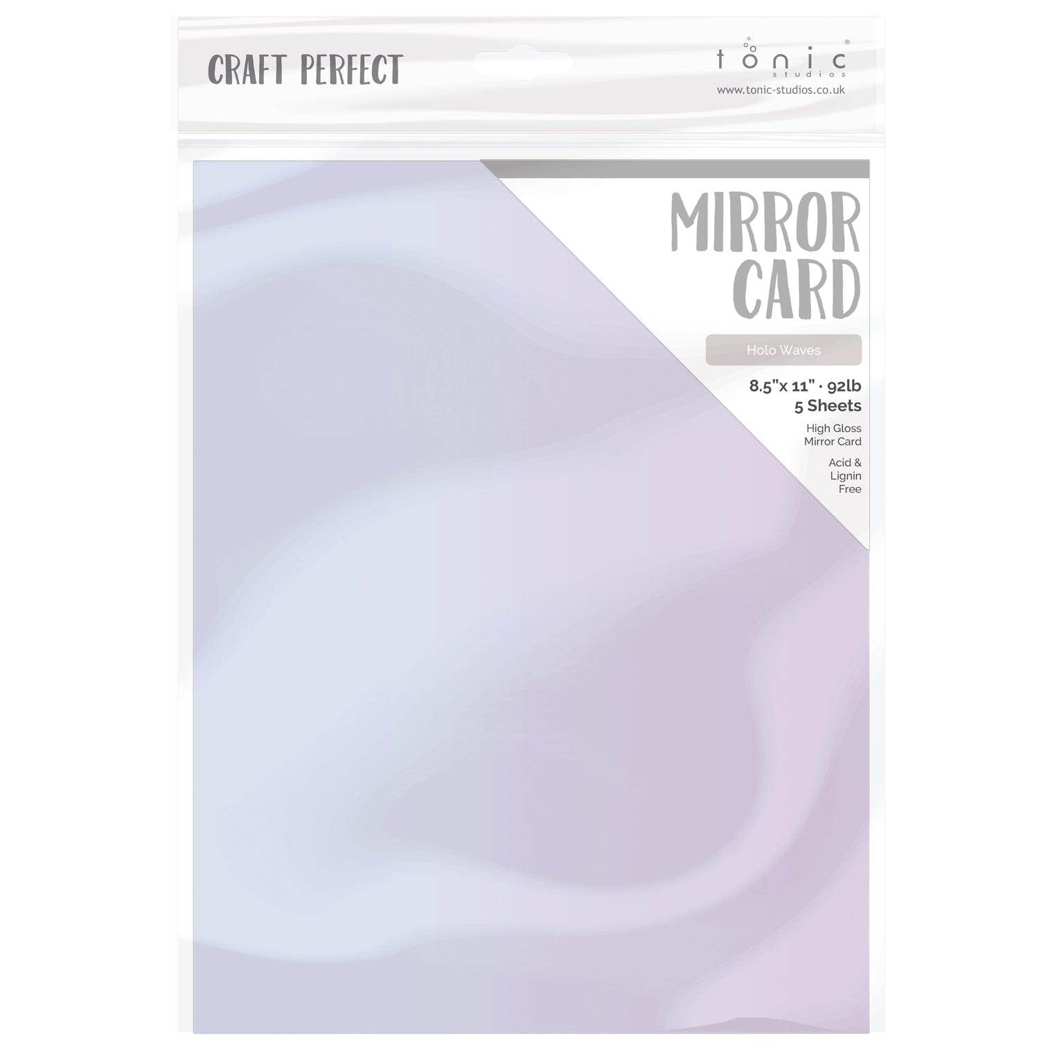 Craft Perfect 8.5x11 Gloss Mirror Cardstock Pack