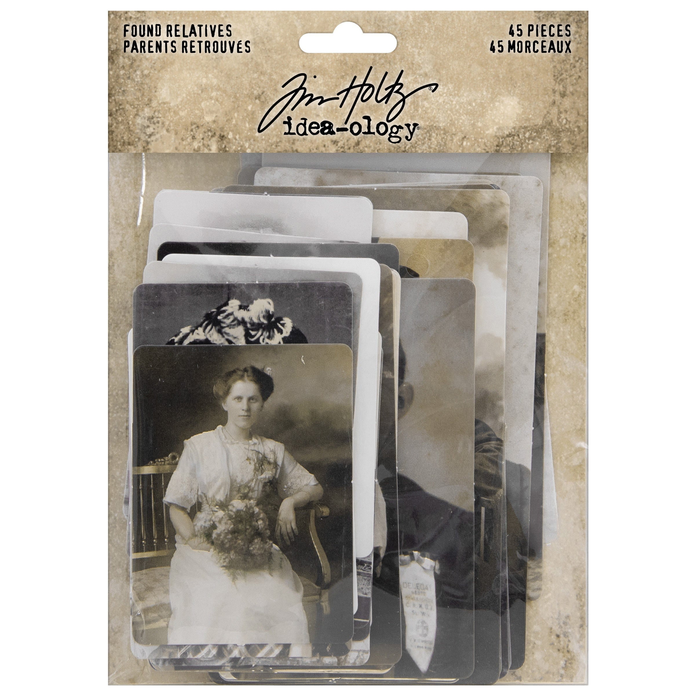Idea-Ology Found Relative Vintage Portraits Set from Tim Holtz