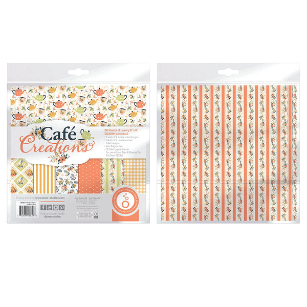 Cafe Creations 8" x 8" Patterned Paper Pad