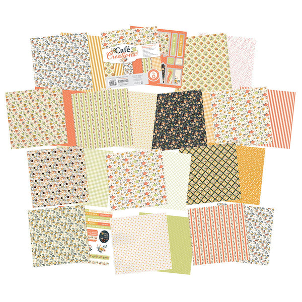 Cafe Creations 8" x 8" Patterned Paper Pad