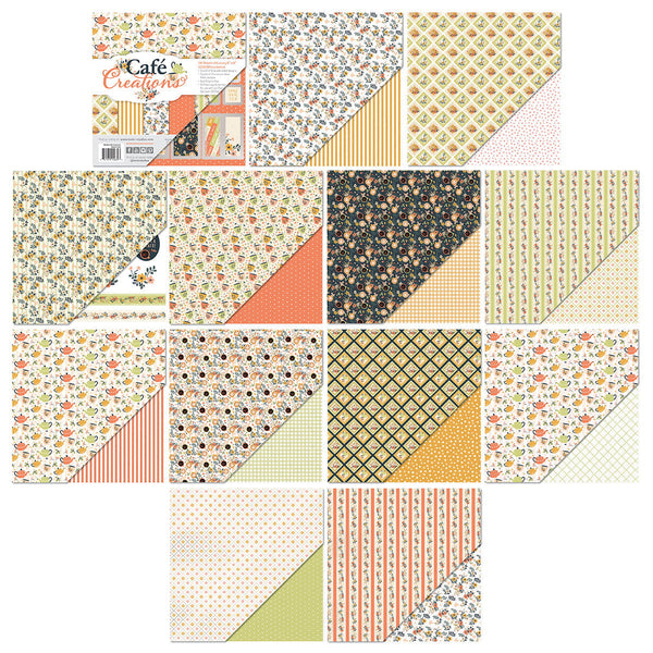 Cafe Creations 8" x 8" Patterned Paper Pad