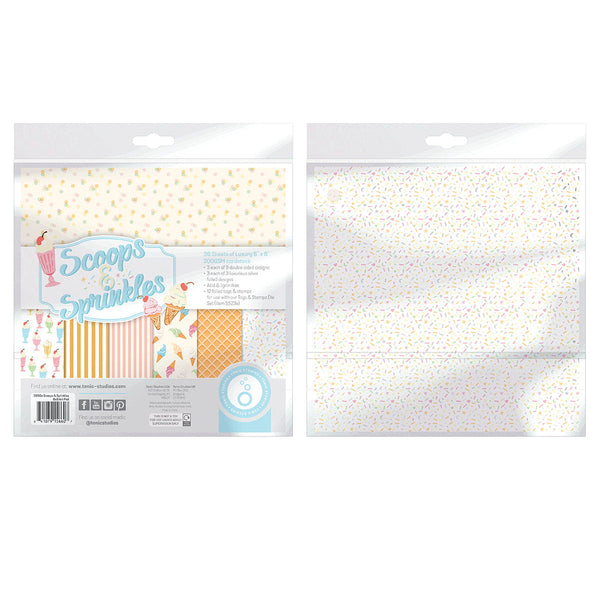 Scoops & Sprinkles 8" x 8" Patterned Paper Pad