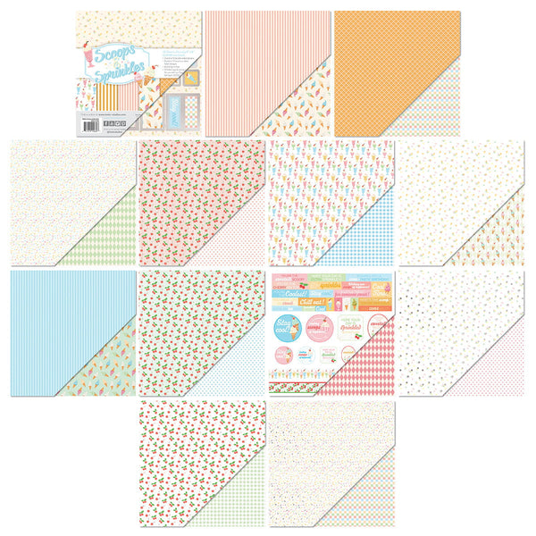 Scoops & Sprinkles 8" x 8" Patterned Paper Pad