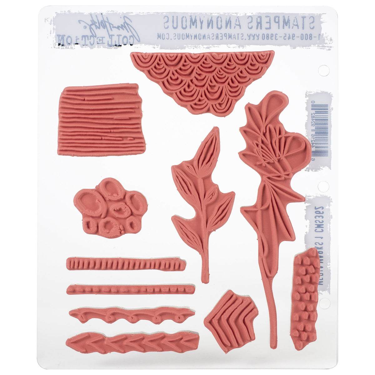 Tim Holtz Cling Stamps - Flowers, Leaves & Botanicals
