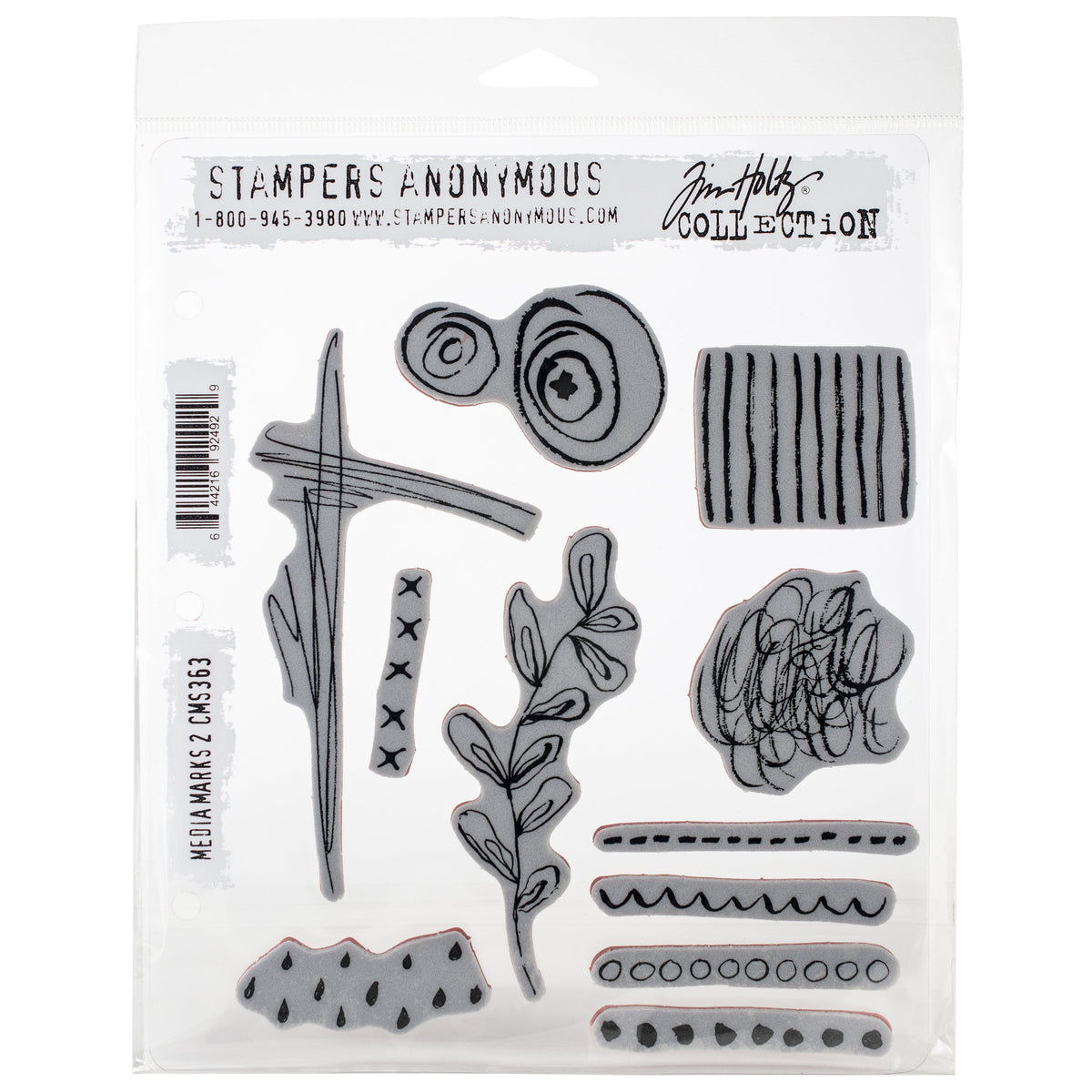 Tim Holtz Cling Stamps - Flowers, Leaves & Botanicals