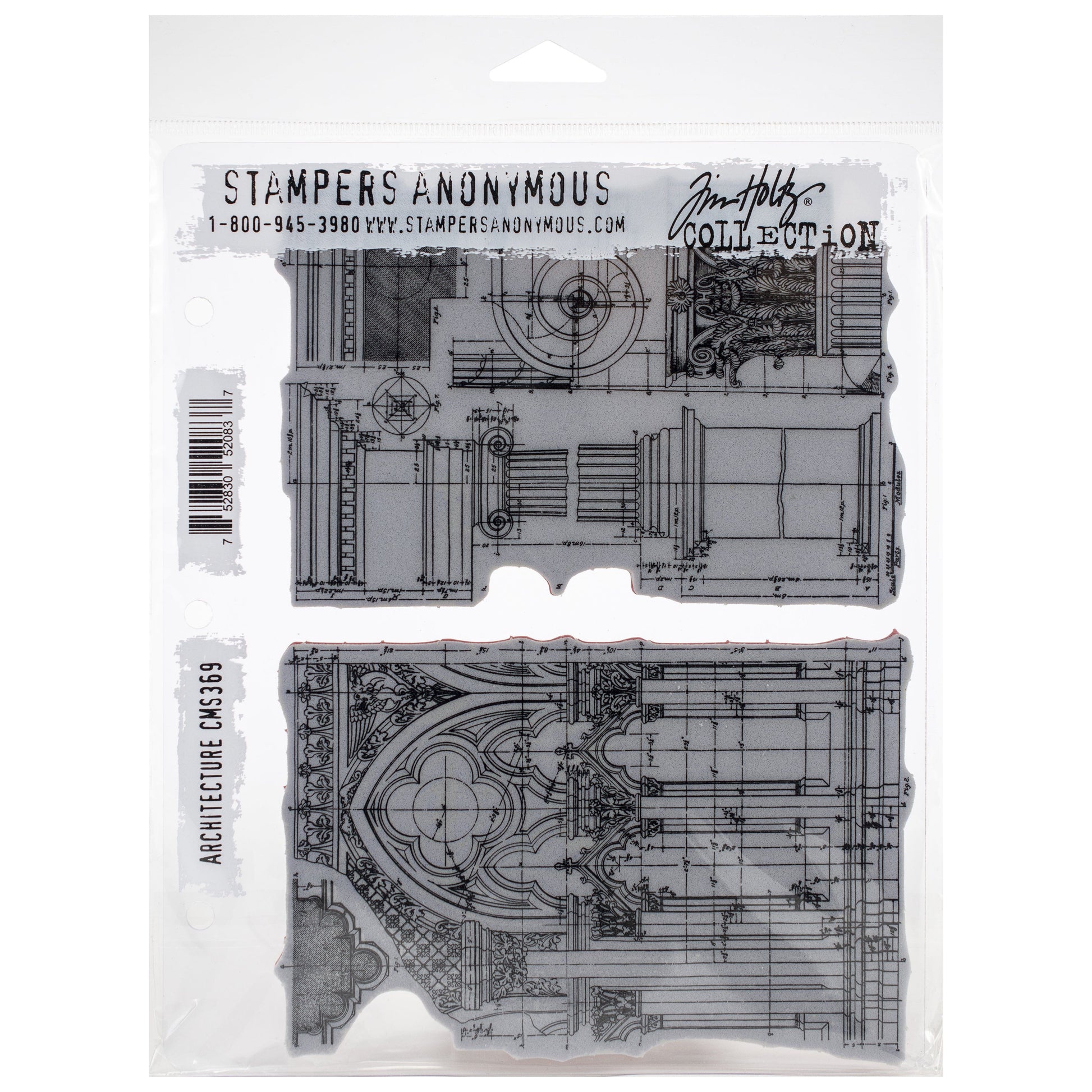 Tim Holtz Cling Stamps - Backgrounds & Textures