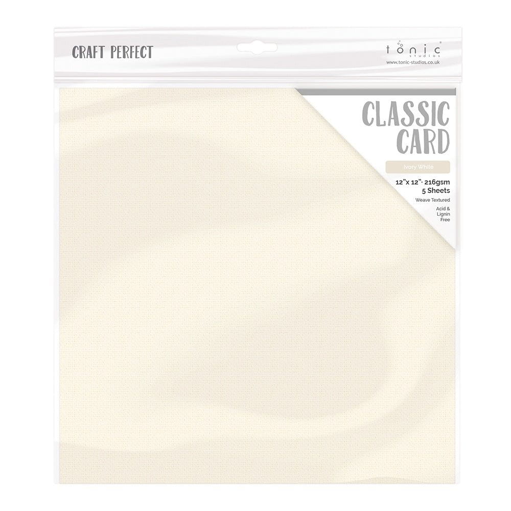 Craft Perfect 12x12 Weave Textured Classic Cardstock Pack