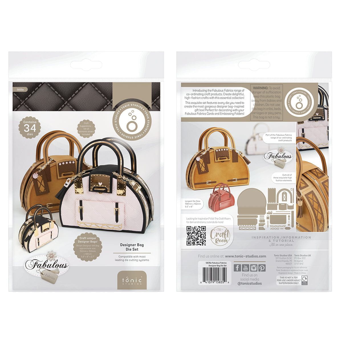 Fabulous Fabrics Designer Bag Die Set