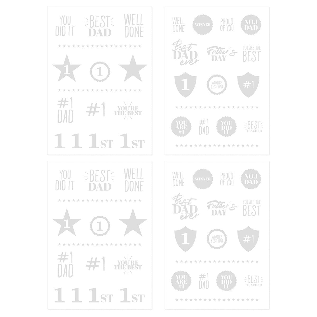 Foil Fusion Treasured Trophies Adhesive Sheets