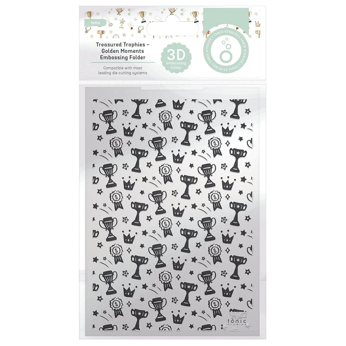 Treasured Trophies Golden Moments 3D Embossing Folder