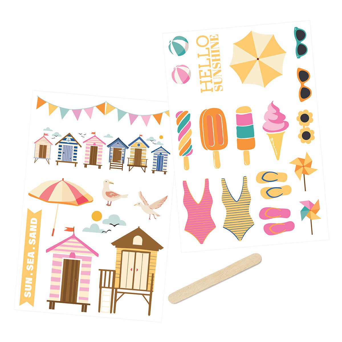 Here Comes Summer - Rub-On Transfers