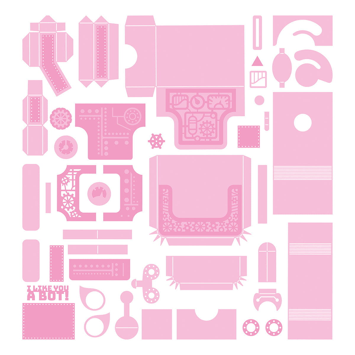 Retro Robot Gift Box Die Set