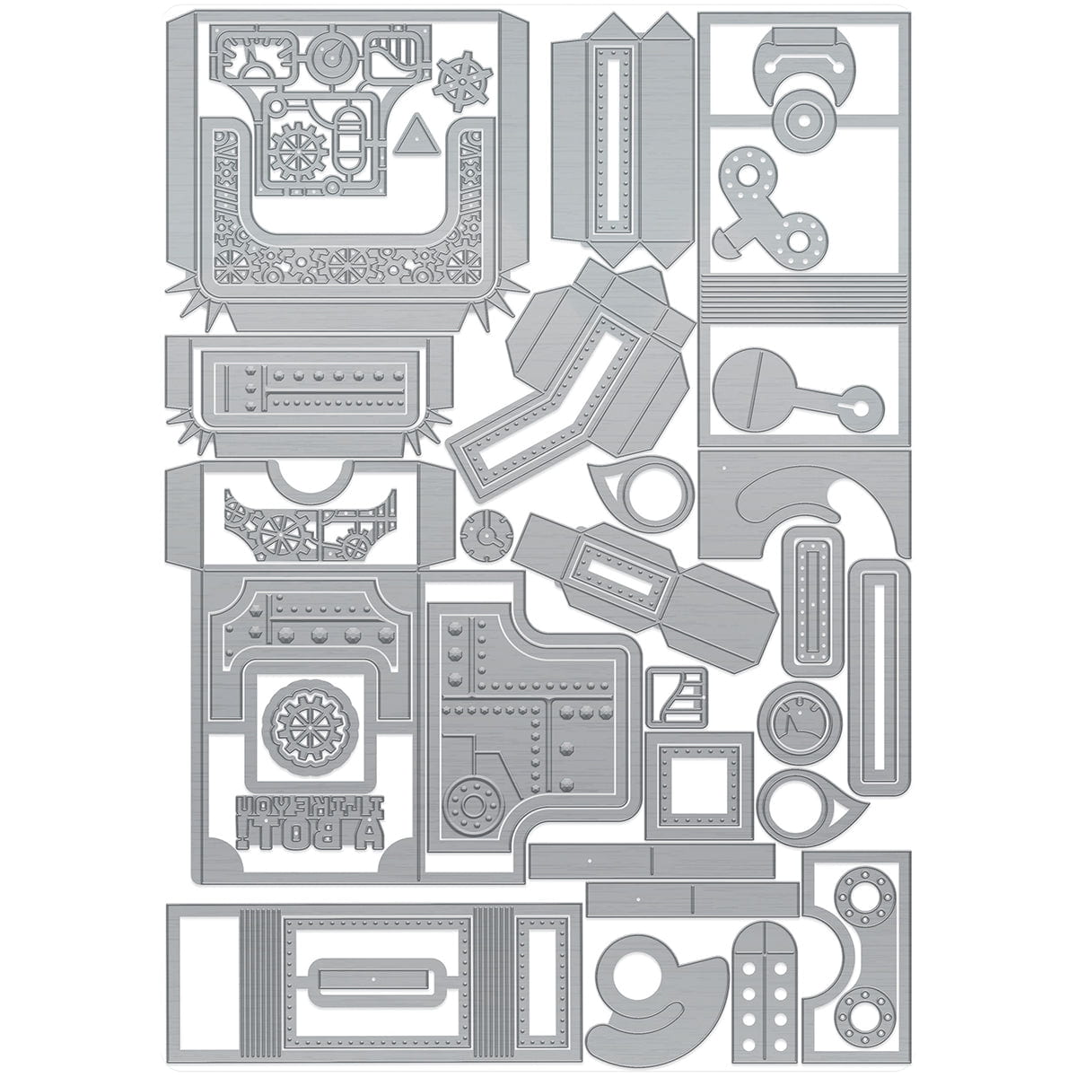 Retro Robot Gift Box Die Set
