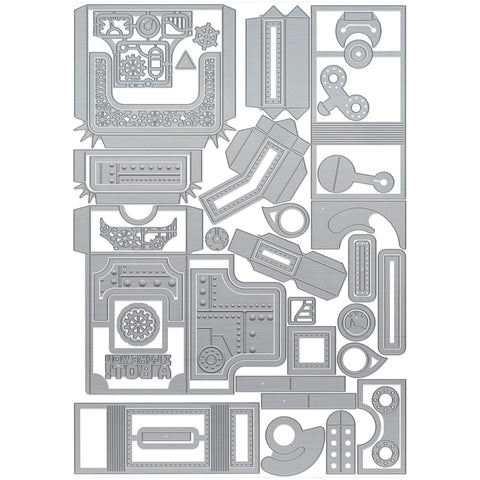 Retro Robot Gift Box Die Set