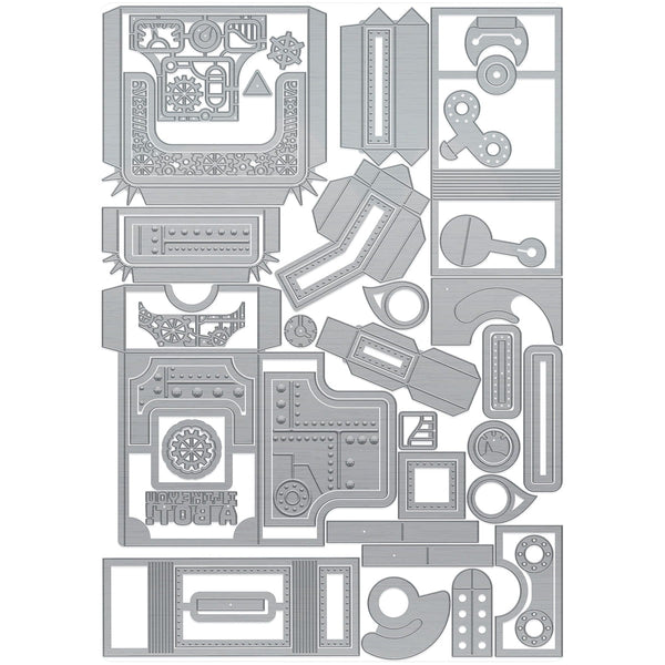 Retro Robot Gift Box Die Set