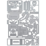 Load image into Gallery viewer, Retro Robot Gift Box Die Set