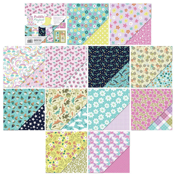 Puddle Perfect 8" x 8" Patterned Paper Pad