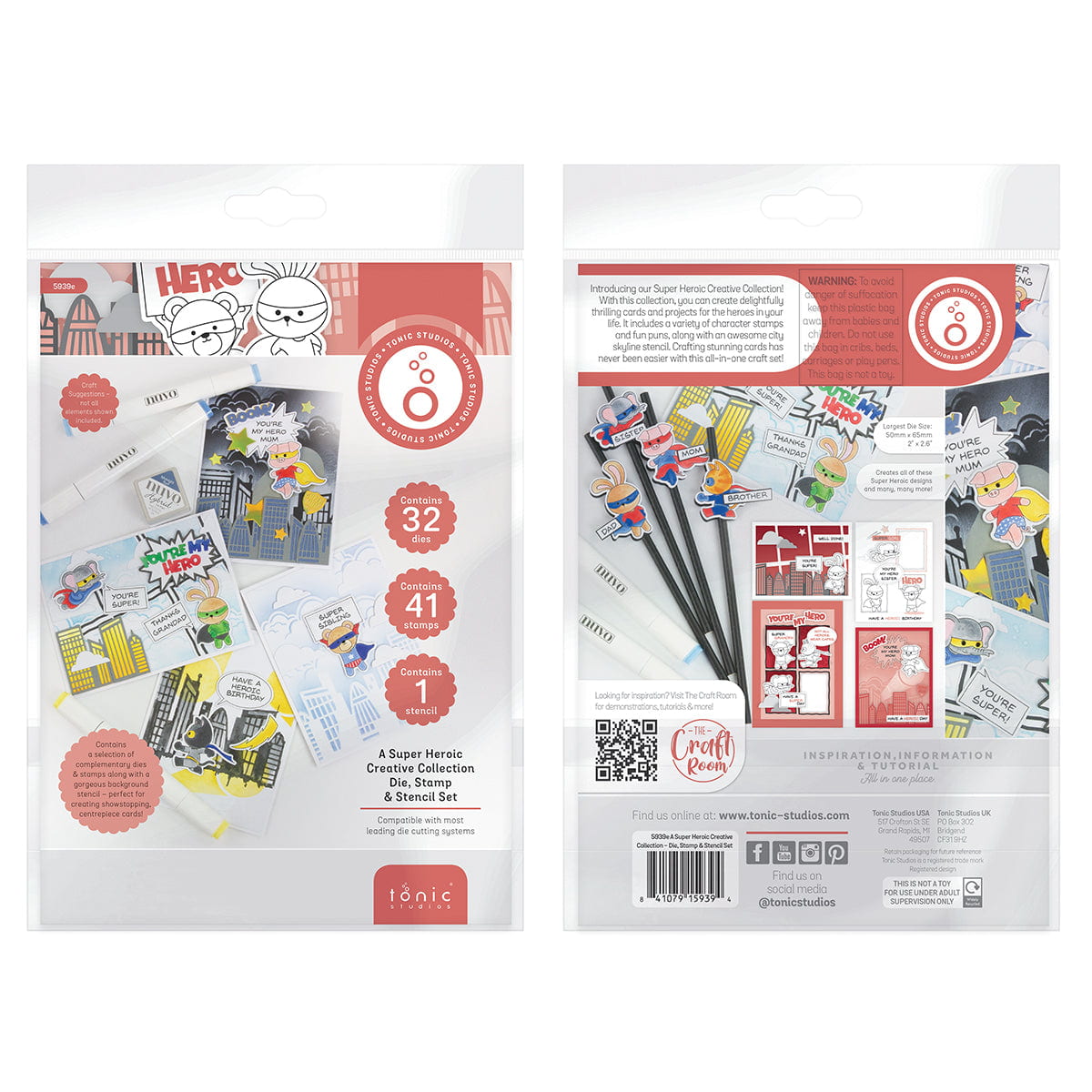 A Super Heroic Creative Collection - Die, Stamp & Stencil Set