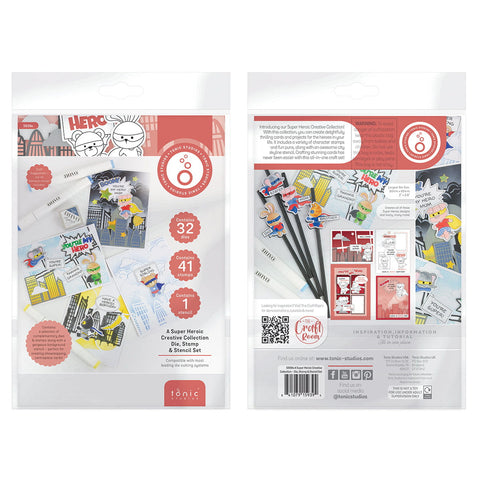 A Super Heroic Creative Collection - Die, Stamp & Stencil Set