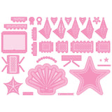 Load image into Gallery viewer, Seashell and Starfish 3 in 1 Die Set