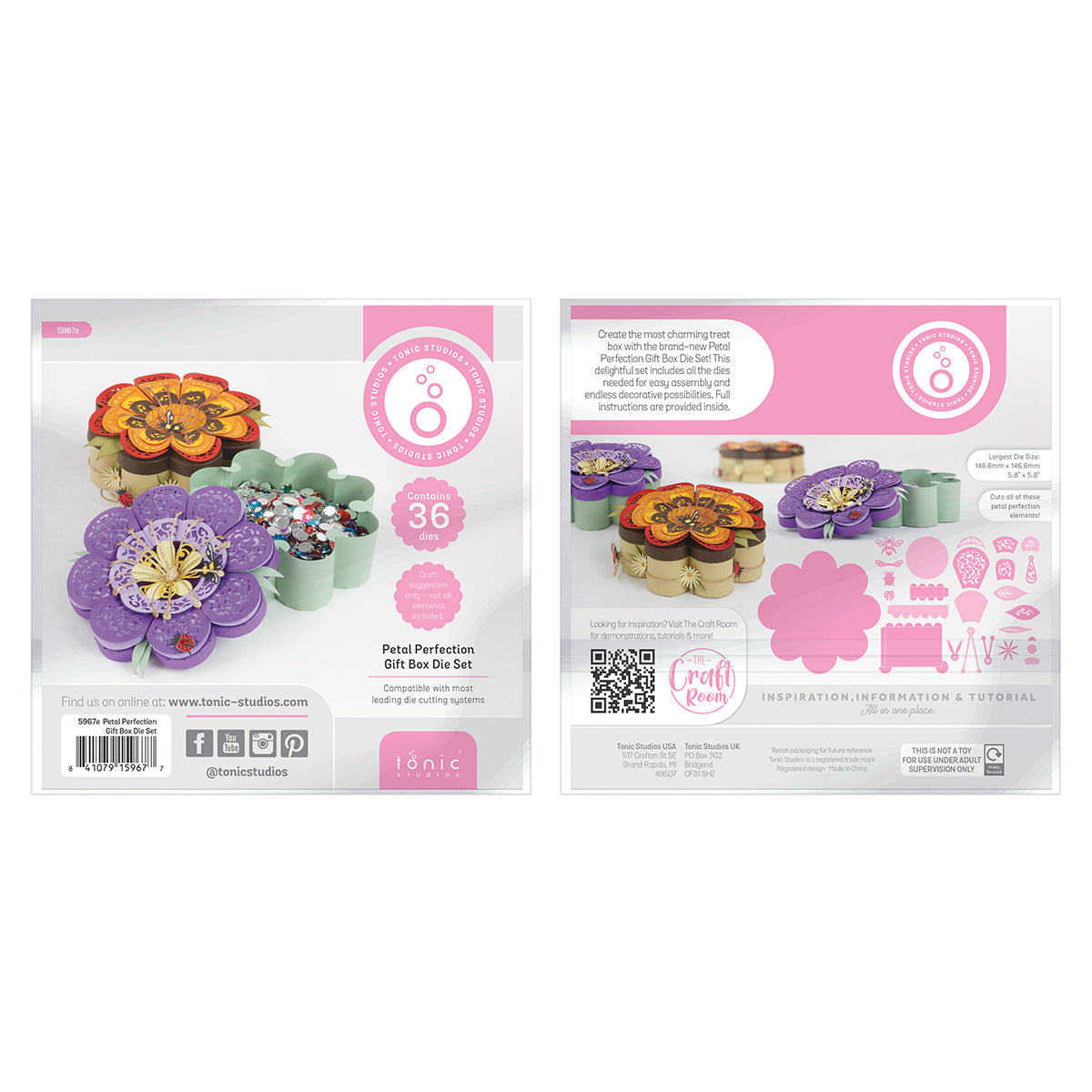 Petal Perfection Die Set & Adhesive Sheets Bundle