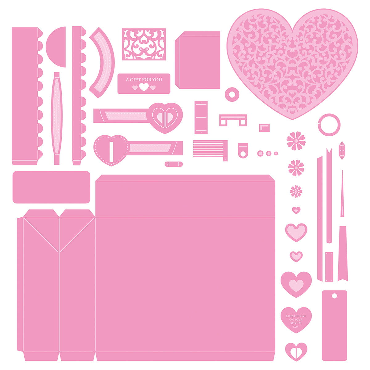 Sweetheart Trio Die Set
