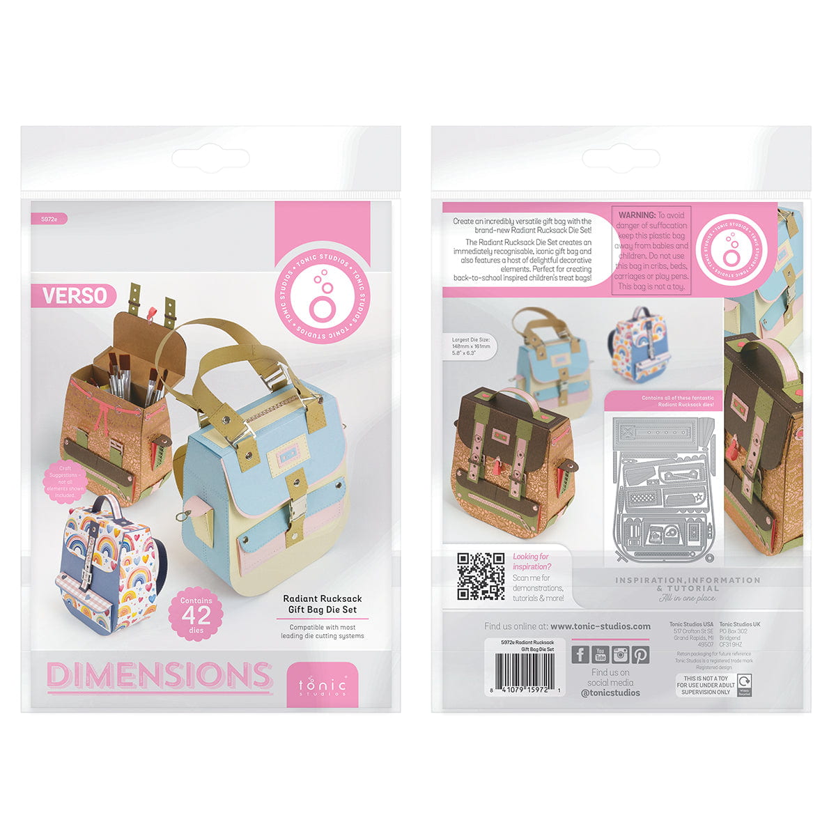 Radiant Rucksack Die Set