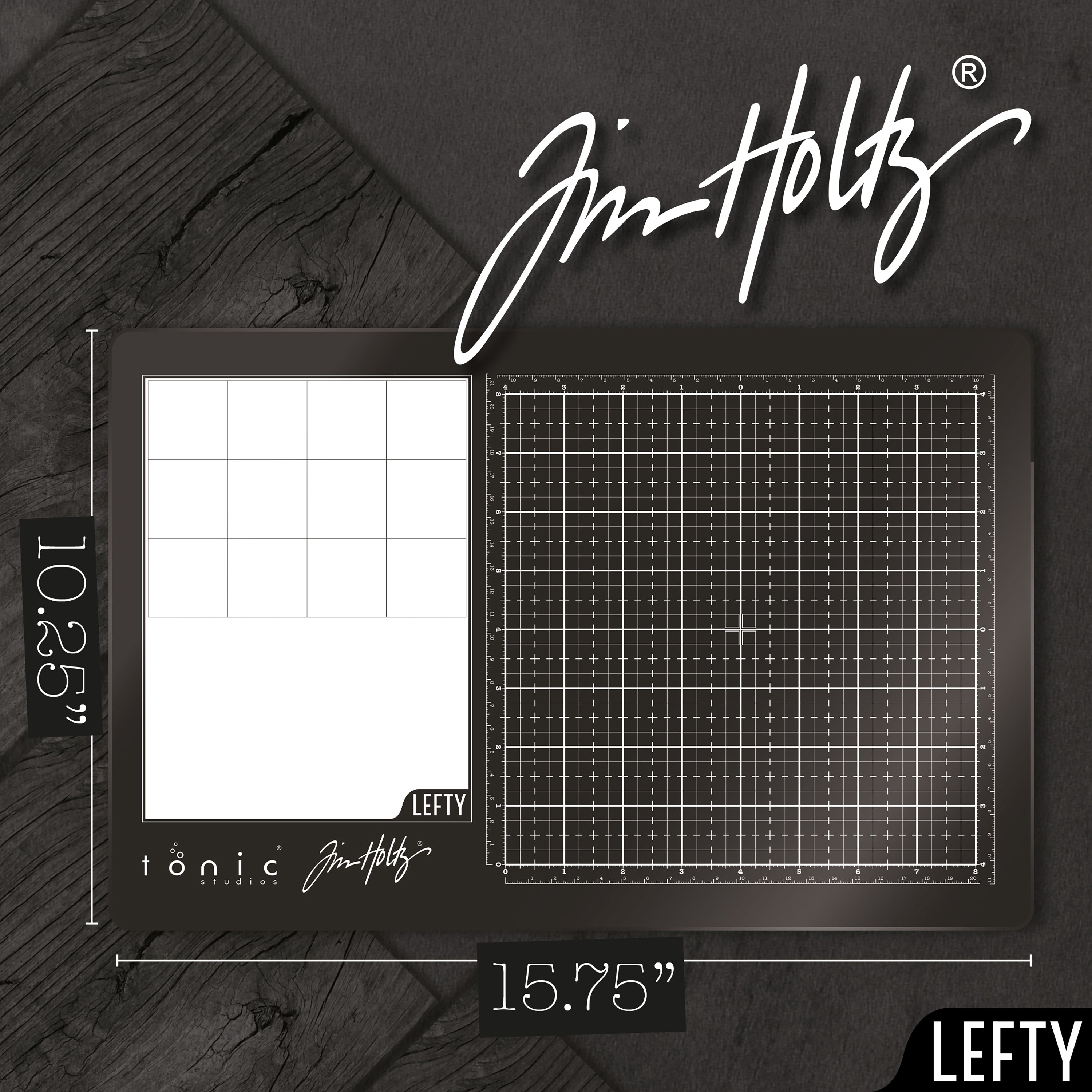 Tim Holtz Glass Media Mat with Mixing Palette Area – Tonic Studios USA