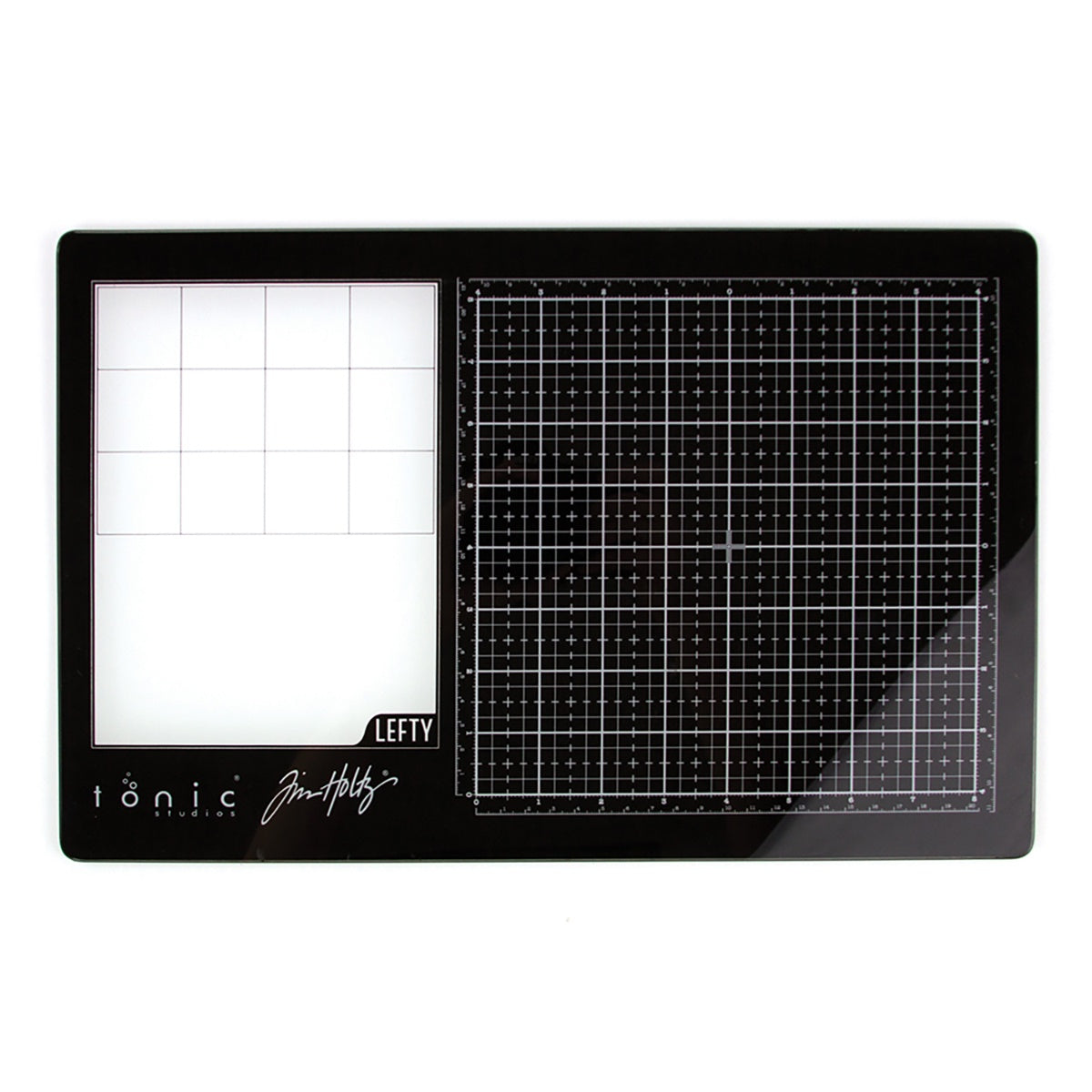 Tim Holtz Glass Media Mat with Mixing Palette Area