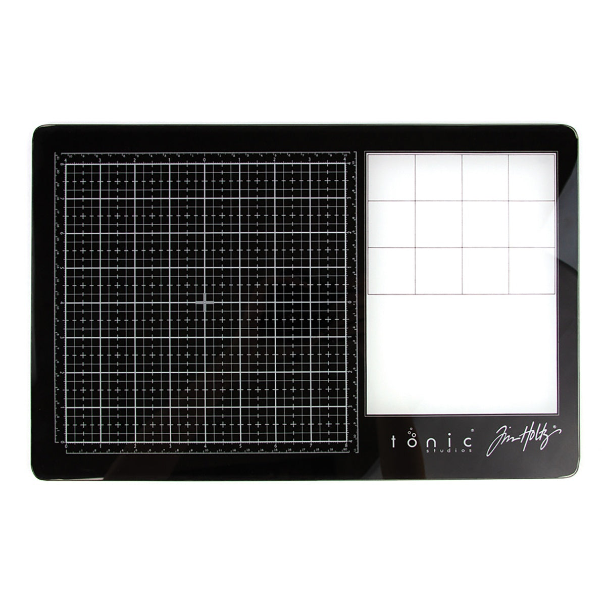 Tim Holtz Glass Media Mat with Mixing Palette Area – Tonic Studios USA