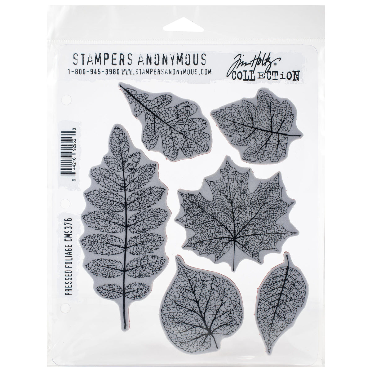 Tim Holtz Cling Stamps - Flowers, Leaves & Botanicals