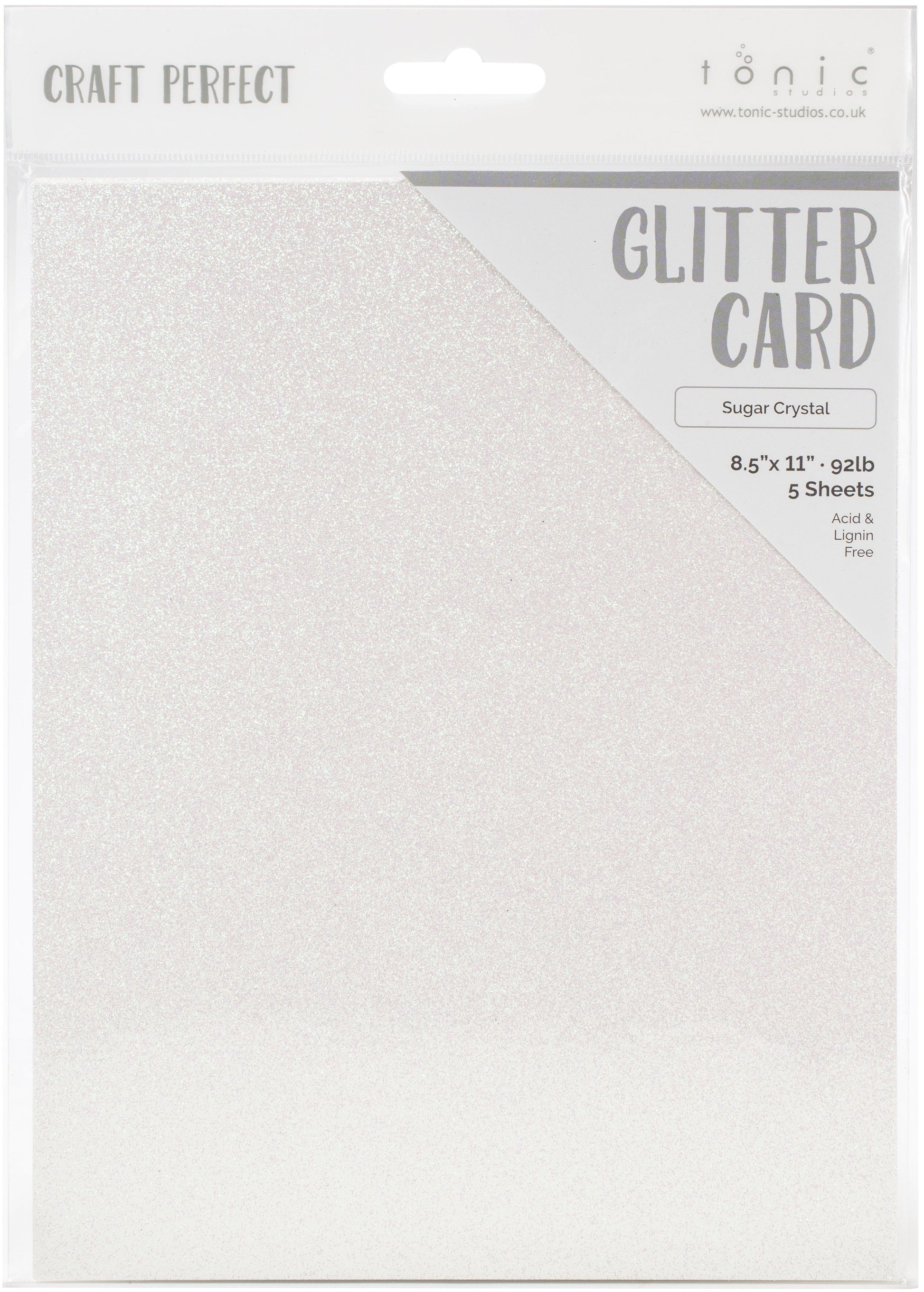 Craft Perfect 8.5" x 11" Iridescent Glitter Cardstock