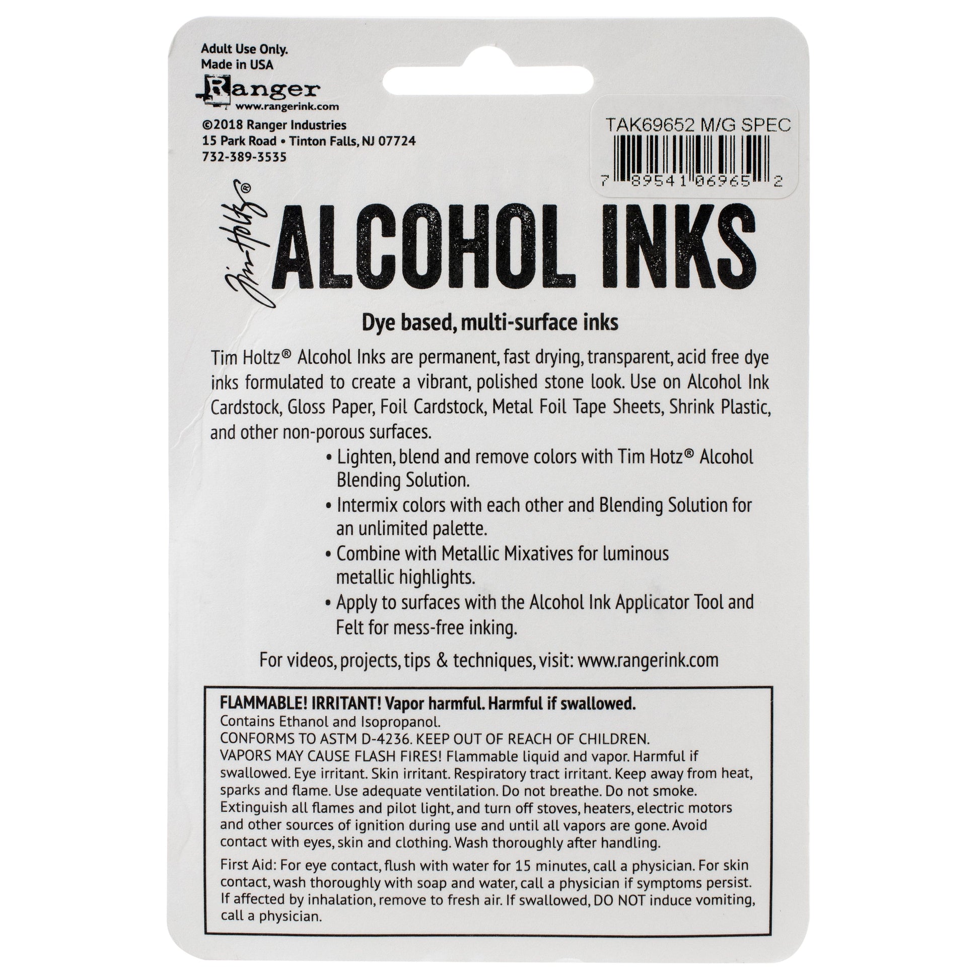 Tim Holtz Alcohol Ink .5oz 3/Pkg